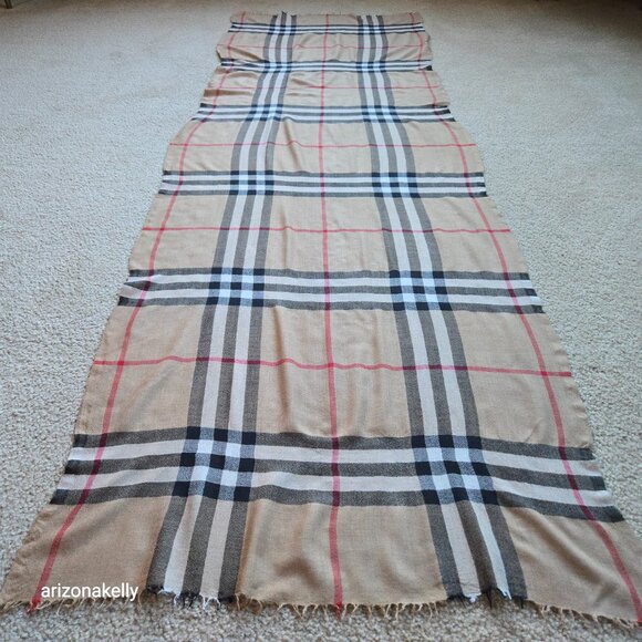 Burberry Wool Lightweight Vintage Classic Check - Picture 6 of 11